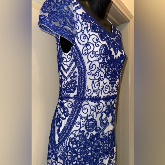 Yoanna Baraschi Blue Pepin Sheath Dress size 4 - Picture 6 of 15